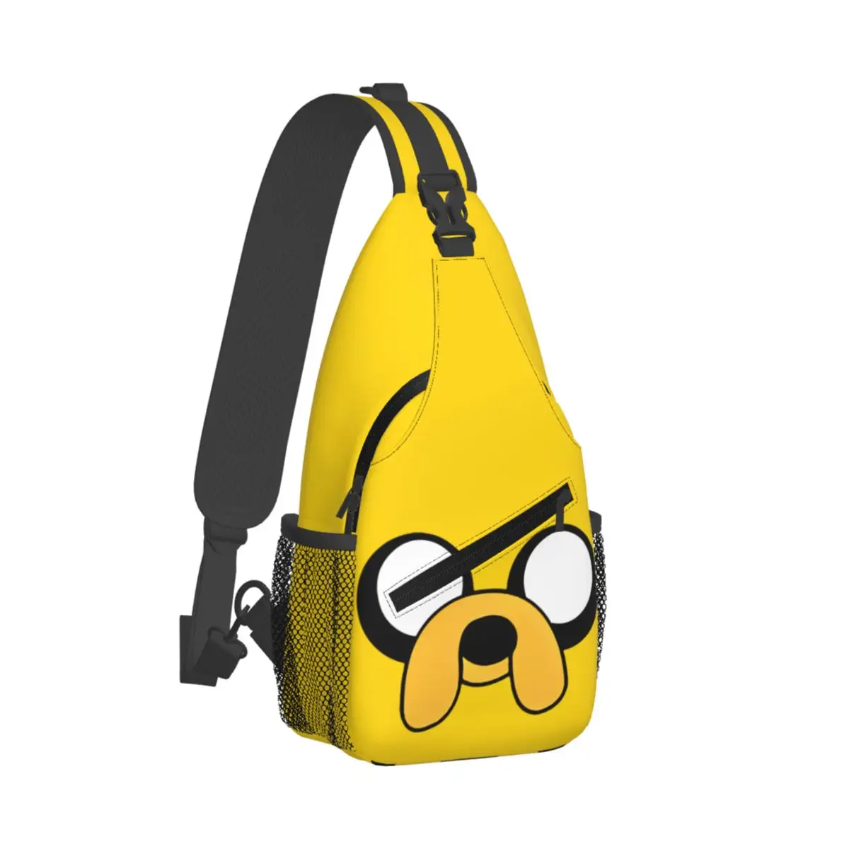 

Jake The Dog Small Sling Bags Chest Crossbody Shoulder Backpack Travel Hiking Daypacks Adventured Times Fashion Bag