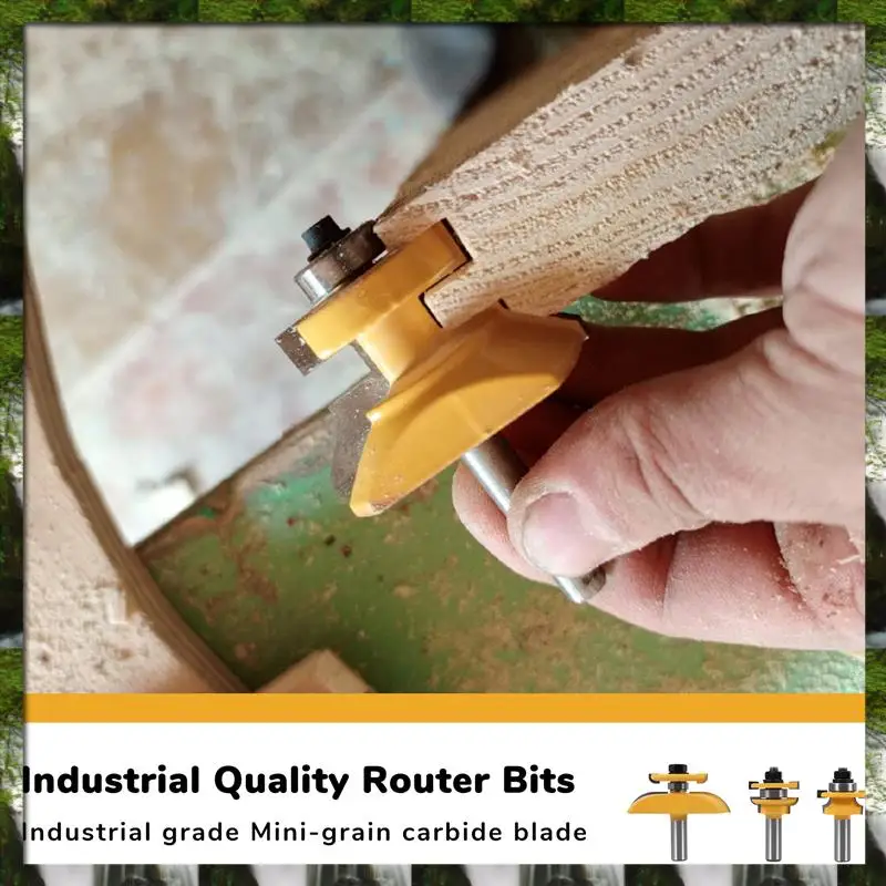 

Новый 3-дюймовый рельс с хвостовиком 1/2 дюйма и резак для лезвий, набор фрез для шкафа, фреза, электроинструменты, дверной нож, резак по дереву