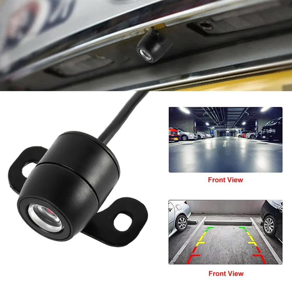 Nuova telecamera per retromarcia per auto con visione notturna HD 170 °   Telecamera per parcheggio retromarcia grandangolare Impermeabile CCD LED Monitor di backup automatico universale