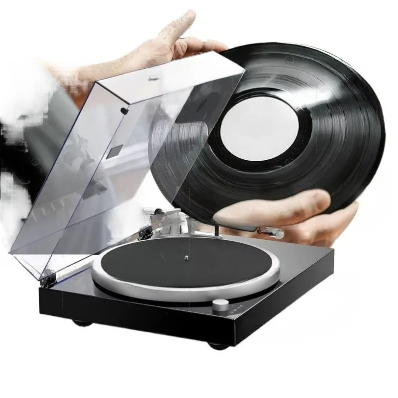 Modern vintage antique style portable vinyl phonograph europhonograph living room audio & video decor