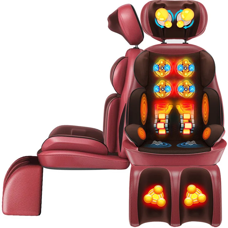 Electric Back rolling Shiatsu Massage Cushion Seat Portable Home full body Massage Chair Cushion