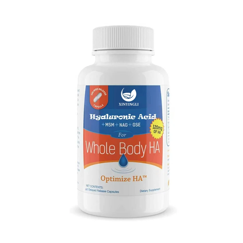 

Hyaluronic acid 120mg sustained-release capsule, containing glucosamine MSM | supports eye and skin health
