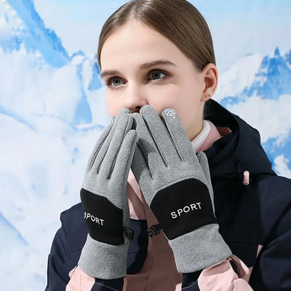 Gants de cyclisme, 1 paire, bon écran tactile, ne rétrécit pas, gants d\'équitation en plein air pour cyclisme, automne et hiver