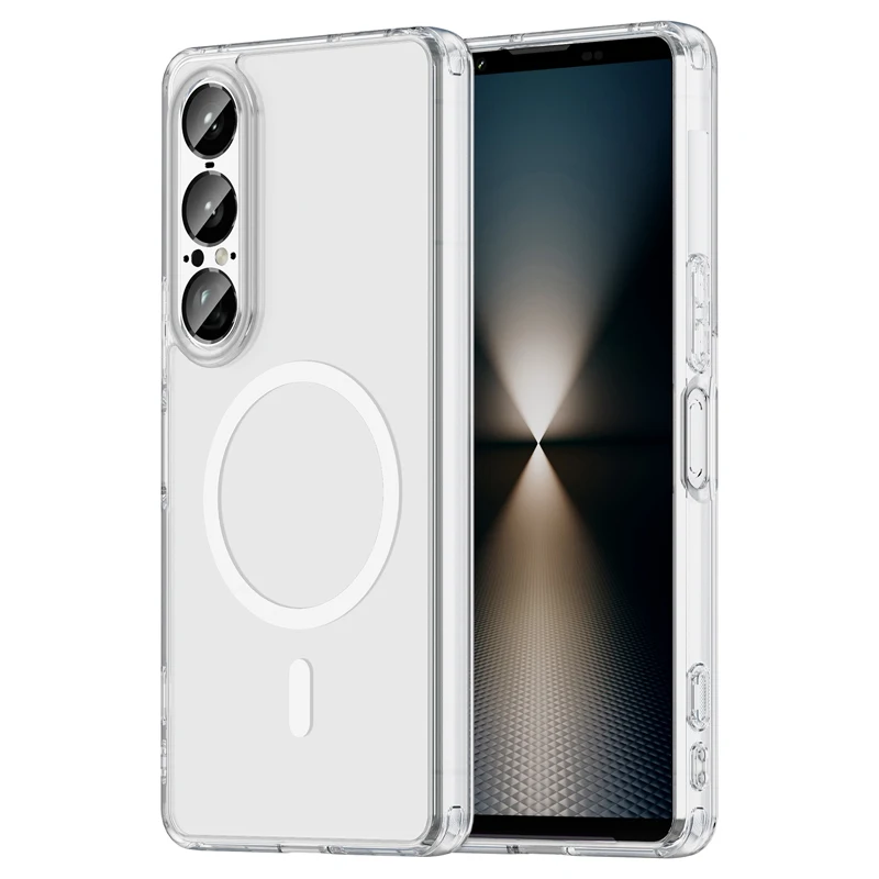 For Sony Xperia 1 10 VII Magnetic Airbags Shockproof Hard PC + Soft TPU Non SlipTransparent Protective Cover For 10 1 VII