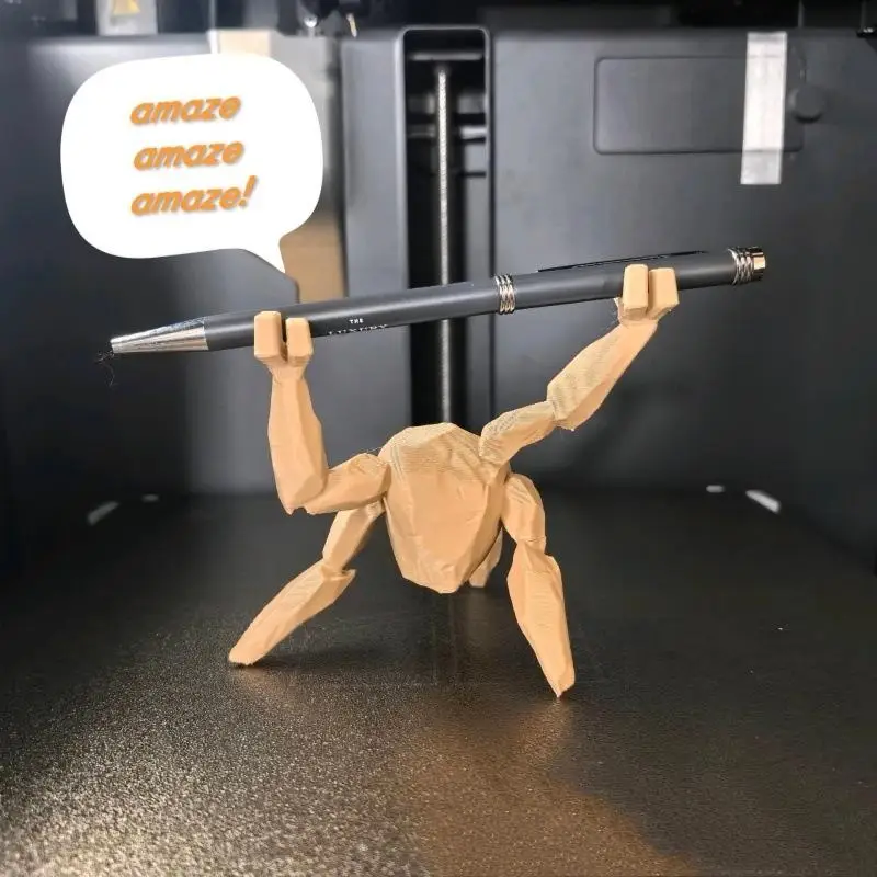 Novelty 3D Printed Rocky Pen Holder Project Hail Mary Character Desk Stand for Kids Home School Office Accessory
