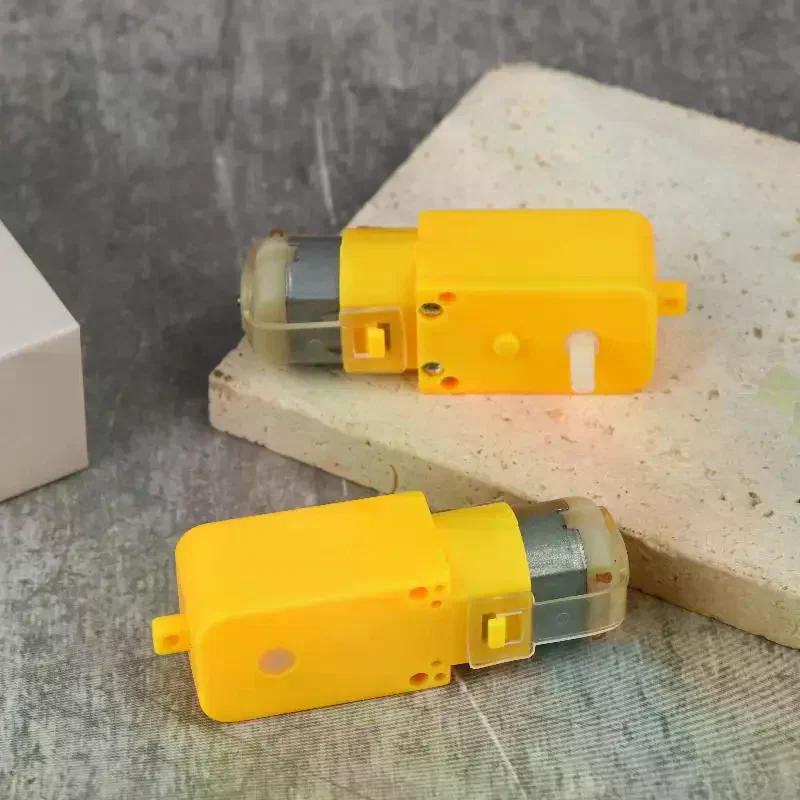 4Pcs Intelligent Car Robot Gear Motor 3V Ratio 1:48 Shaft Gear Motor Double Shaft Geared Motor Gearmotor Easy To Use