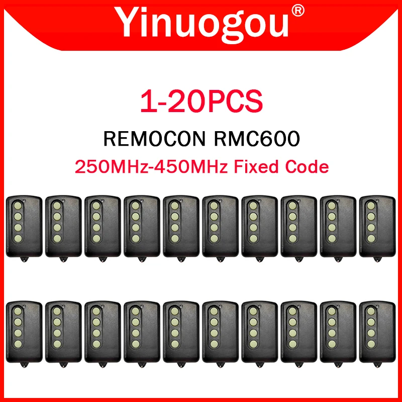 REMOCON RMC600 RMC555 LRT-1 250MHz-450MHz Fixed Code Garage Door Remote Control Duplicator Auto Scan Adjustable Multi Frequency