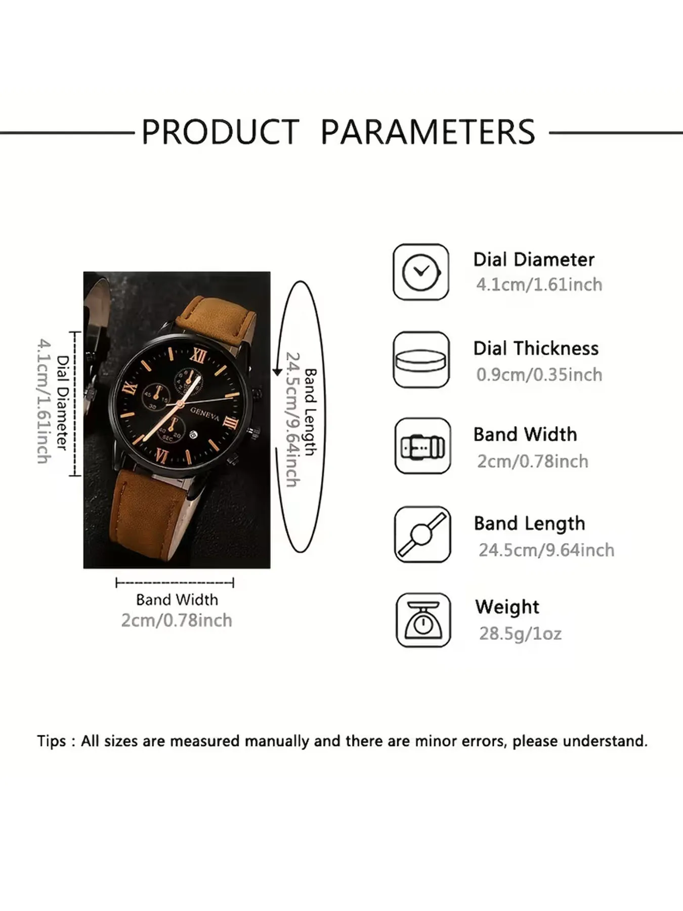 EVA Cross-Border Hot-Selling Watch 3-Piece Set Men's Fashion Quartz Watches