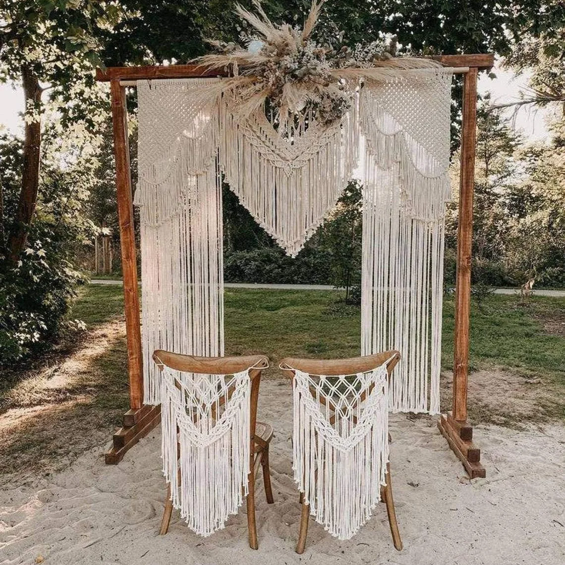 New Nordic style home decoration background tapestry custom hand-woven large tapestry Bohemian wedding