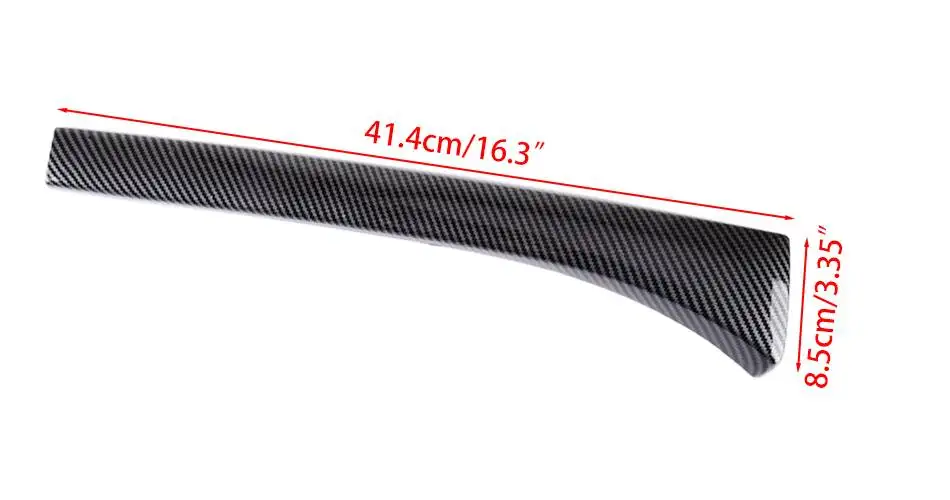 Auto-Mittelkonsolen-Seitenstreifen-Abdeckungsverkleidung, passend für BMW 5er E60 E61 2004–2010, Linkslenker, Carbonfaser-Stil, ABS – Detail 3