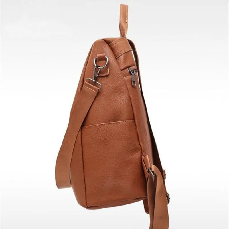 Anti-theft Vintage Leather Backpack Women Shoulder Bag Ladies High Capacity Travel Backpack School Bags for Girls Mochila Mujer