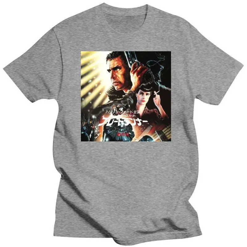 T-Shirt Blade Runner Bladerunner Movie Poster Japan Japanese Retro Vintage 80S Gym fashion cotton Tee Shirt beach man t shirt