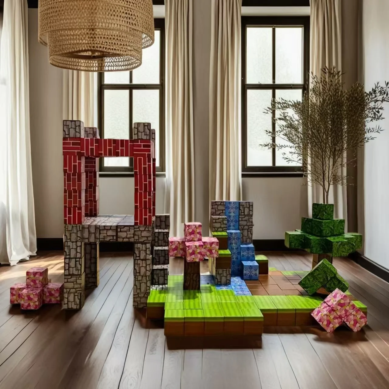 مجموعة مكعبات بناء مغناطيسية 25-200، ألعاب تعليمية مناسبة للمراهقين، هدية تعلم عيد ميلاد رائعة للشباب