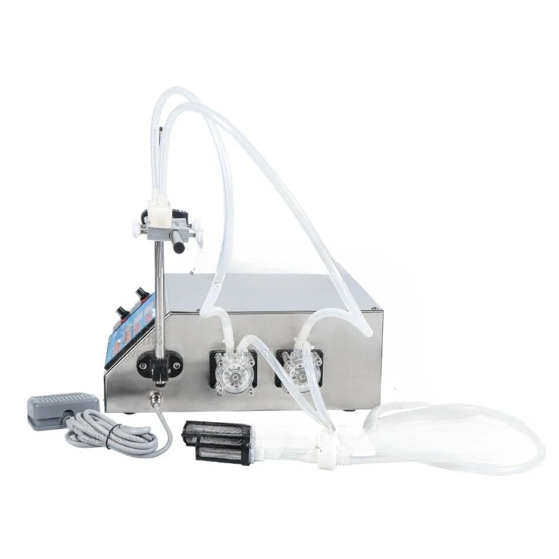 2-Head pump liquid filling machine ZS-YTPP2W perfume essential oil anti-drip canning machine