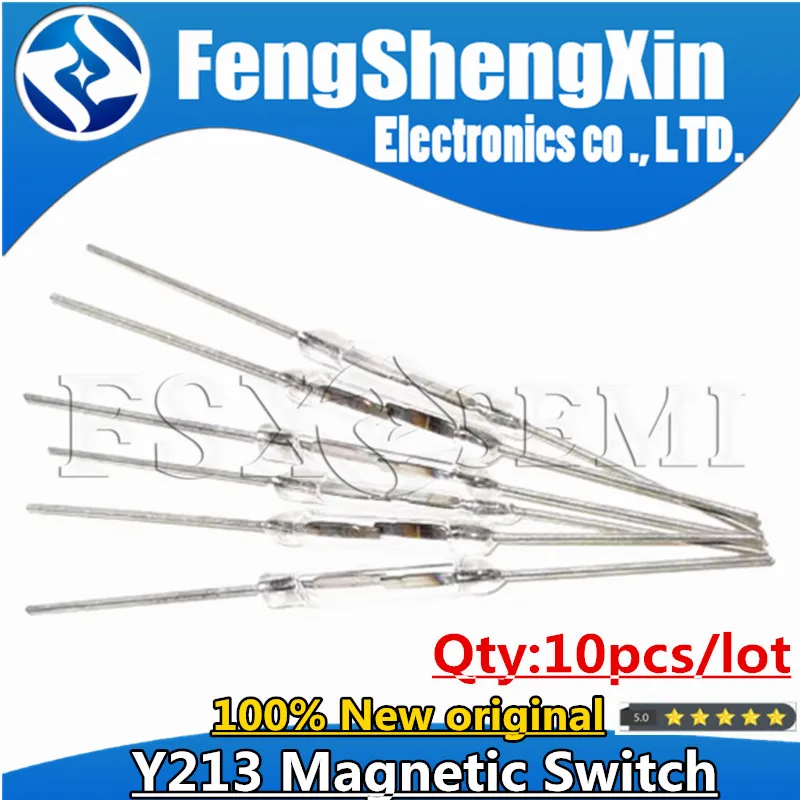 10 шт. Y213 N/O герконовый переключатель магнитный переключатель 2*14 мм нормально открытый магнитный индукционный переключатель для Arduino