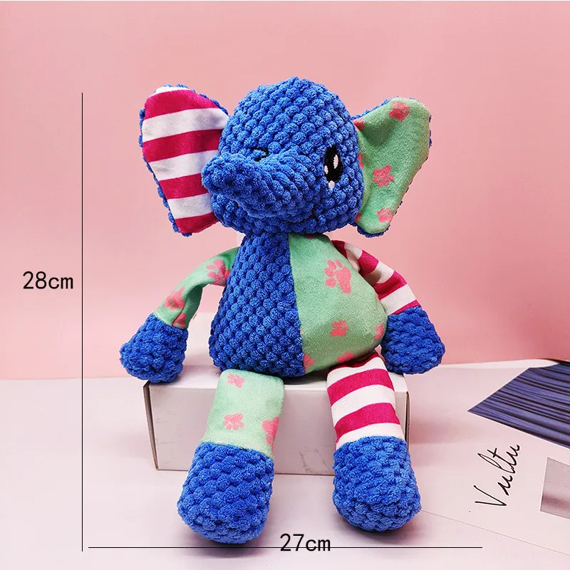 Juguete peluche interactivo con sonido para perros y gatos, dental y resistente - imagen 4