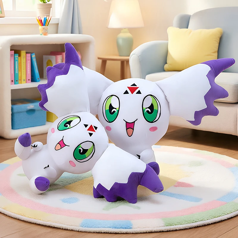 

New Large Size Digimon Culumon Plush Toy Set Soft Stuffed Doll Kawaii Anime Character Plushie Pillow for Kids Birthday Gifts