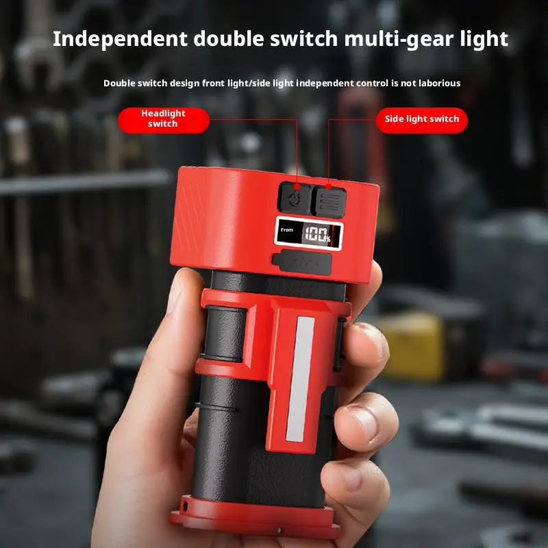 

Мини-светодиодный вращающийся регулируемый рабочий фонарь COB с магнитным основанием, портативный зарядный фонарик, многофункциональный инструмент для освещения