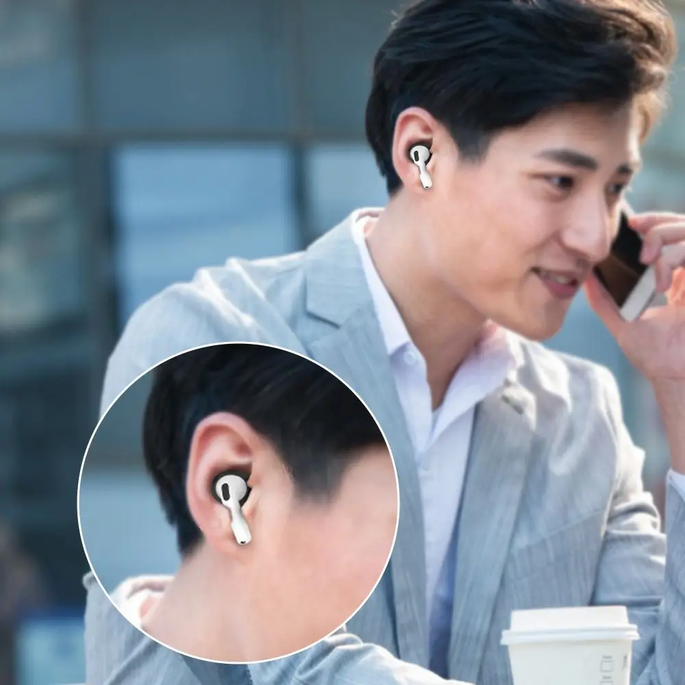 5 쌍 편안한 실리콘 이어 팁 방진 미끄럼 방지 이어 캡 AirPods 4 헤드폰 액세서리 용 초박형 이어 커버