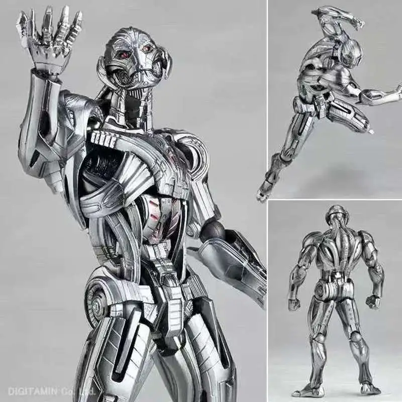 

17cm Ultron Action Figure Avengers Kaiyodo Amazing Anime Figurine Pvc Ko Models Customized Soilder Statue Collectible Toy Gift