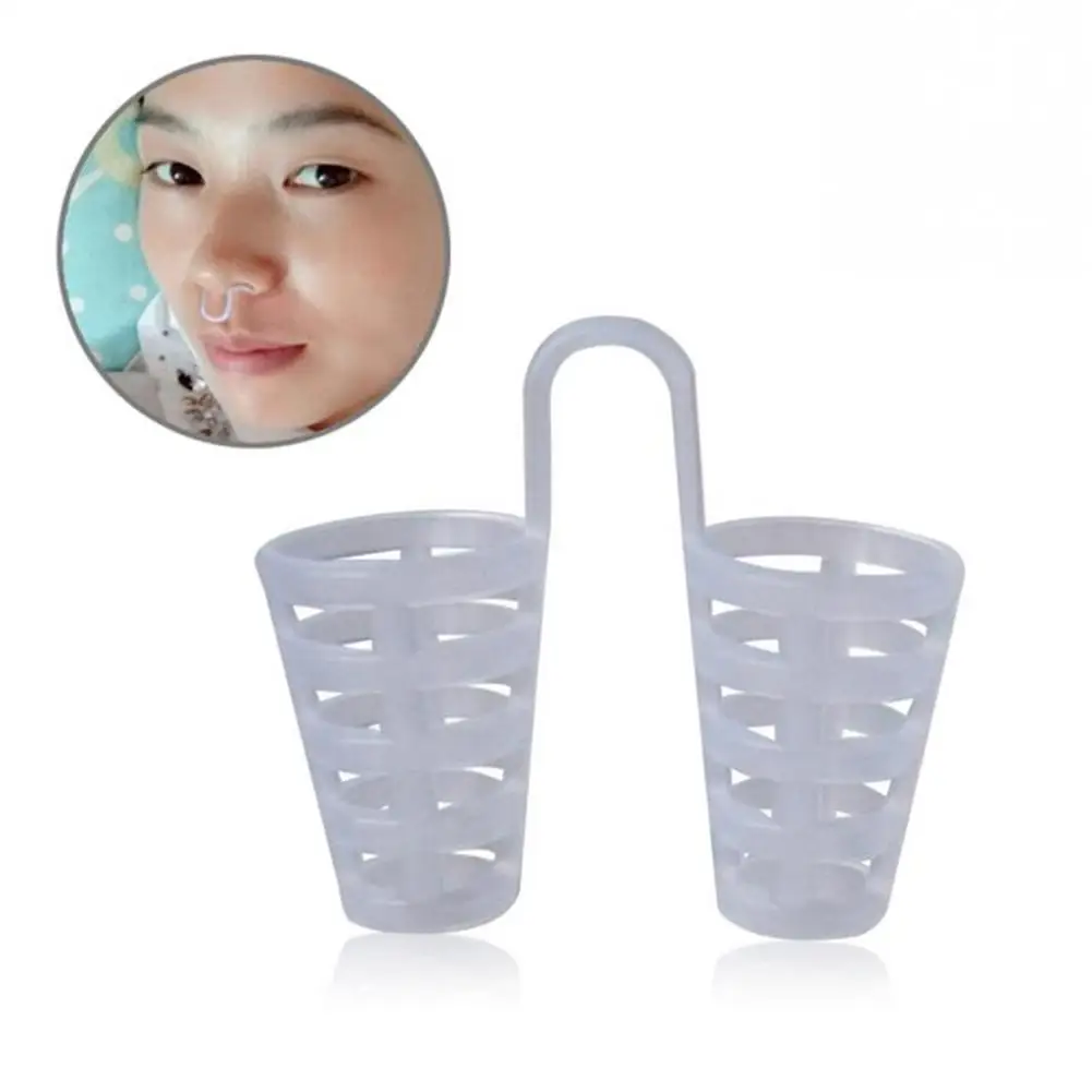 8Pcs/Set Silicon Snore-Ceasing Stopper Nose Clip Advanced Conical Shape Nontoxic Harmless and Odorless for Good Night Sleep