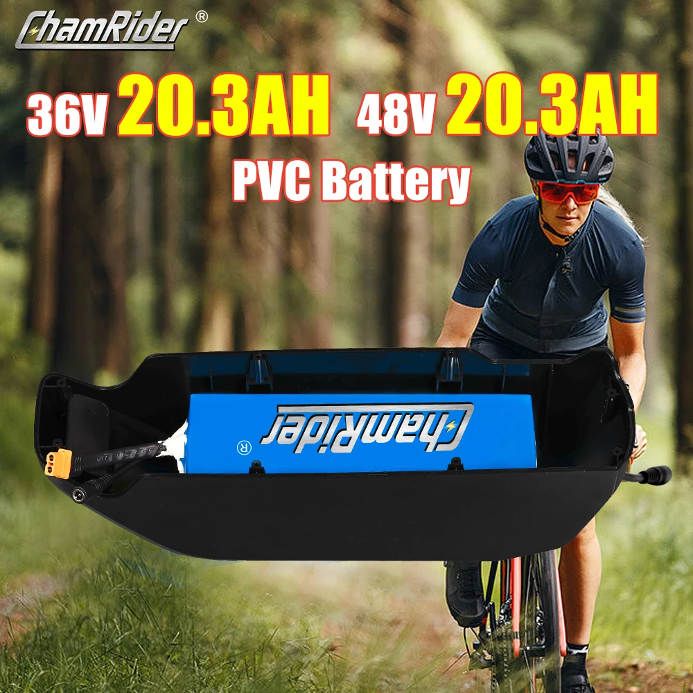 Cham1958-Batterie au lithium pour vélo électrique et scooter, 36V, 10Ah, 25A, BMS, 48V, 30A, 18650