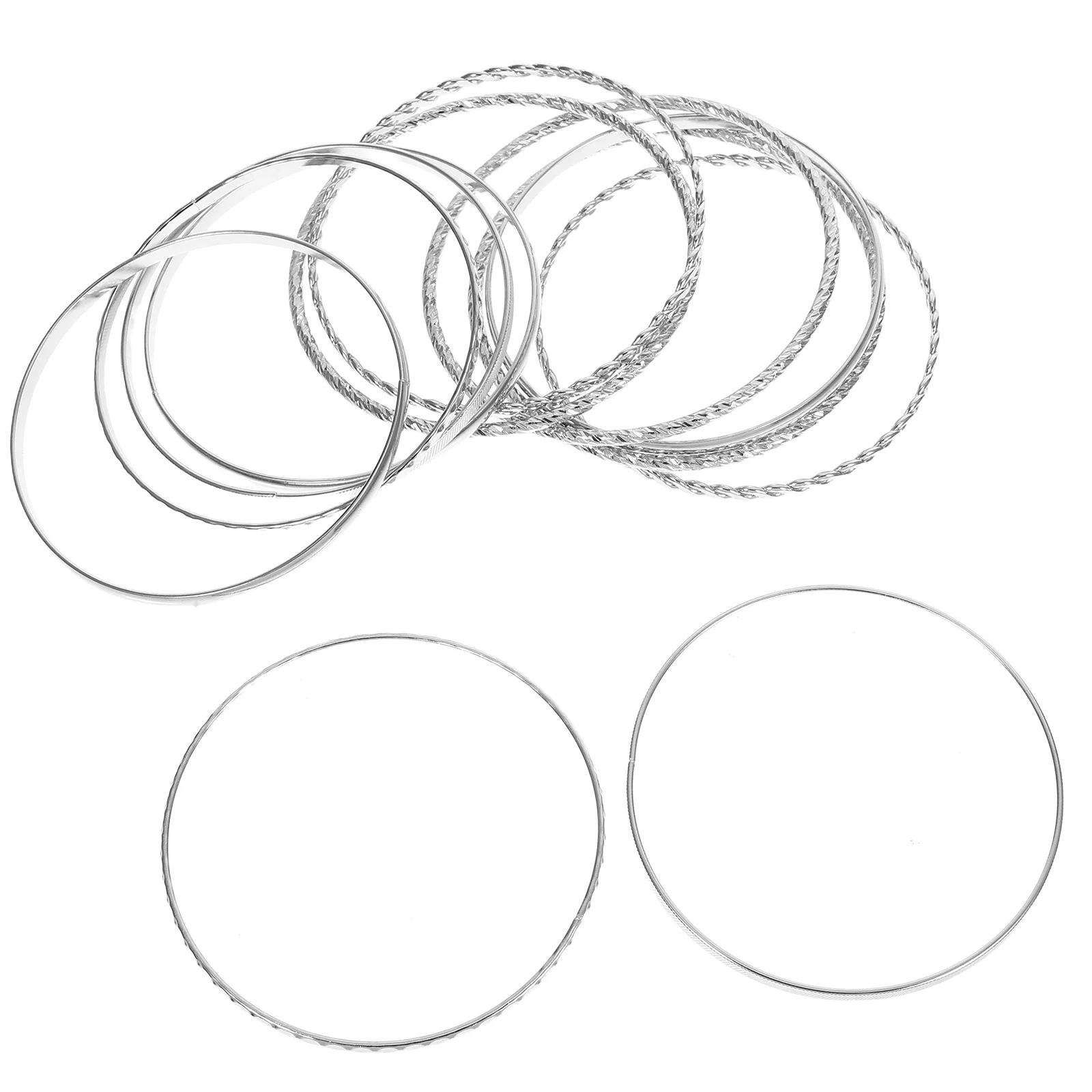 

12Pcs Boho Multi-Layer Alloy Bangle Bracelet Set Trendy Stackable Bracelets for Women Vintage Fashion Jewelry Party Everyday