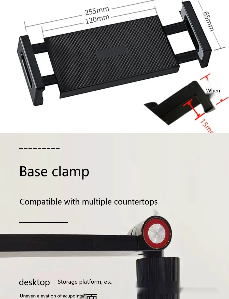Monitorständer aus Hochleistungslegierung für den Schreibtisch, geeignet für iPad 17,3 Zoll, tragbarer Bildschirm, faltbares Tablet. – Detail 7