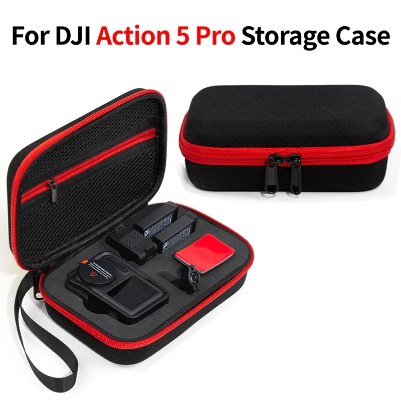 For DJI Osmo Action 3 4 5pro Camera Battery Storage Bag Case Shock-absorption Compression Portable Protection Box Accessories