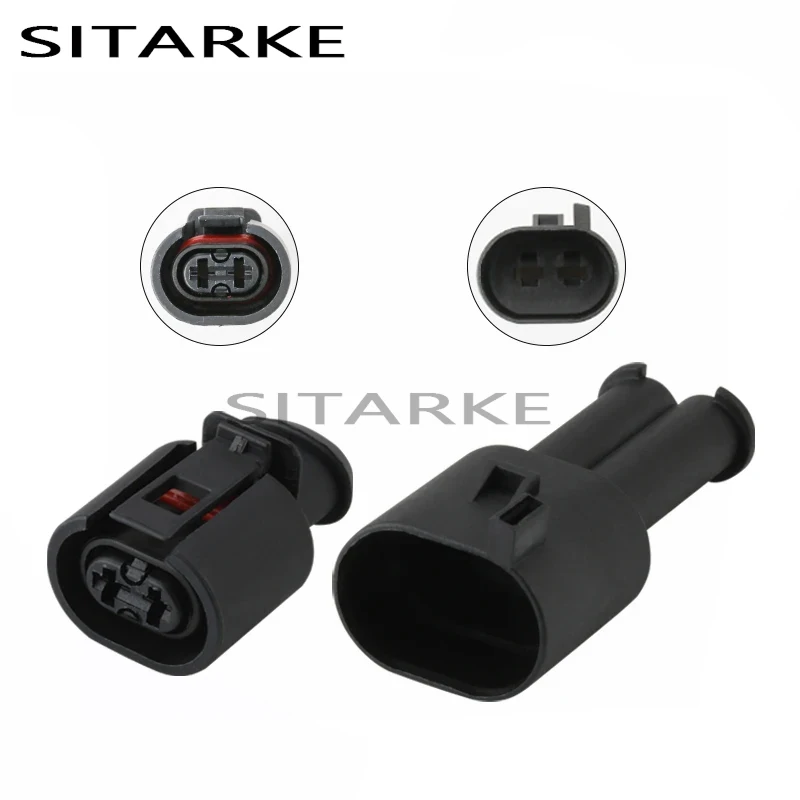 

5 Sets 2 Pin 3.5 MM Car Waterproof Connector Female Male Sensor Plug ABS Pump Front Wheel Cable Connector 357973202 357973332