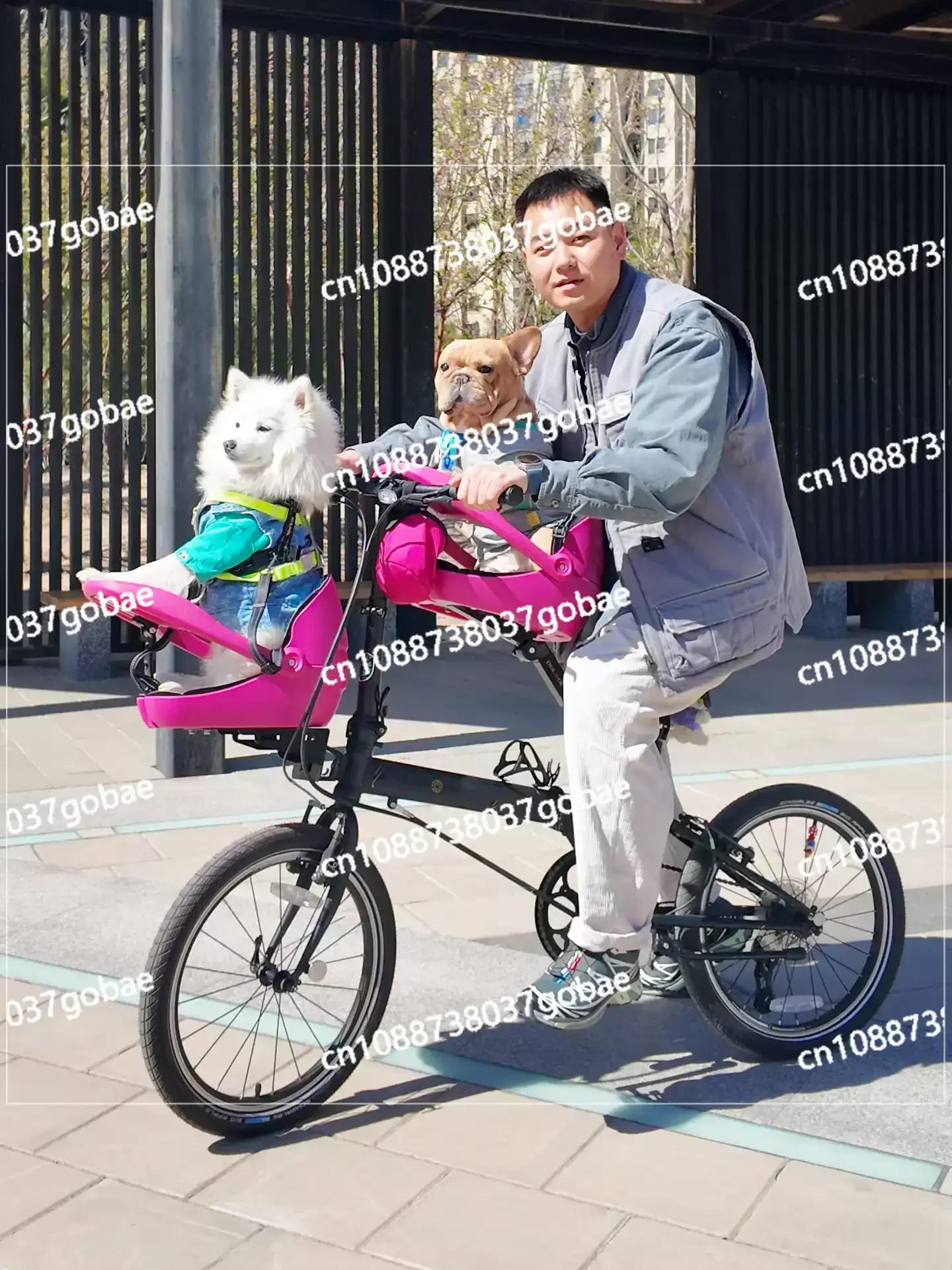 Folding Bicycle Road Bike Pet Basket Basket, Dog Safety Seat