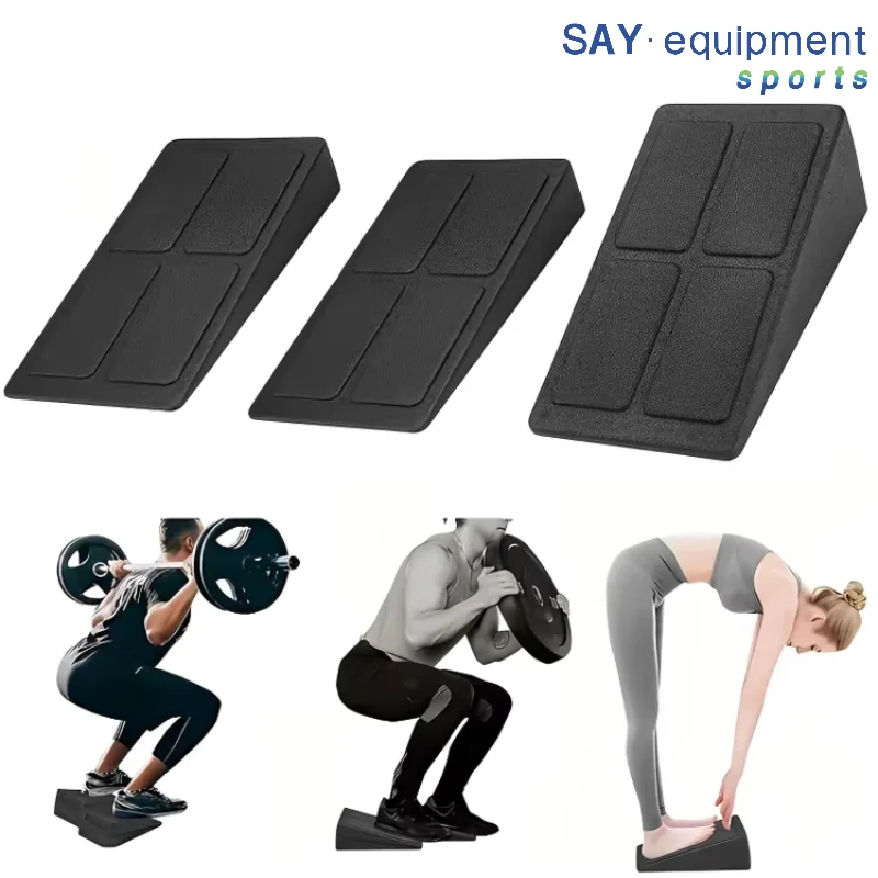 

Set Yoga Bricks Squat Wedge Blocks Pilates Heel Stretche Board 8.5°-17° Adjustable Non-Slip Calf Foot Stretching Sports Gym