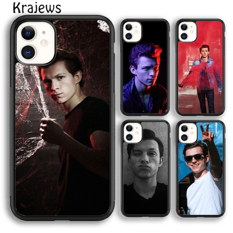 Krajews Tom Holland Handsome Phone Case Cover For iPhone 16 15 SE2020 14 6 7 8 plus 11 12 13 pro max coque Shell Fundas