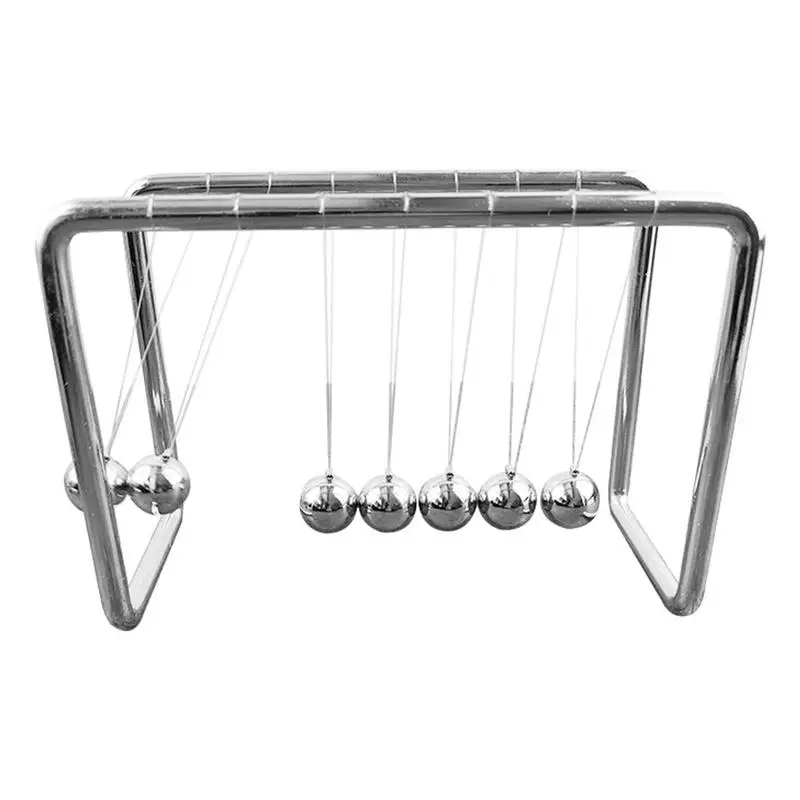 1 Stuks Nieuwe Newton Wieg Balans Stalen Ballen Natuurkunde Wetenschap Slinger Bureau Speelgoed Geschenken Huisdecoratie School Onderwijs Benodigdheden