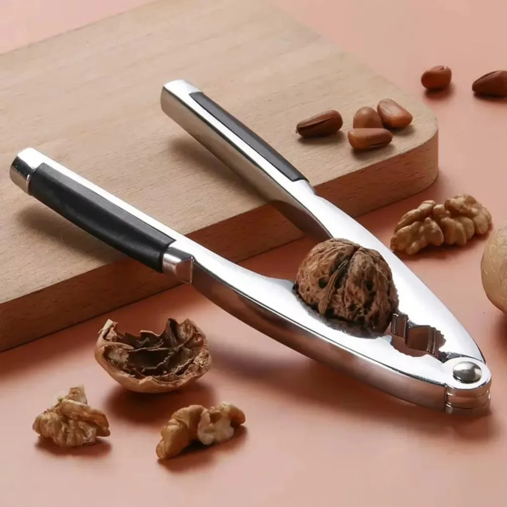 

Zinc Alloy Walnut Cracker High Hardness Extended Handle Pecan Sheller Professional Serrated Anti-slip Design Nut Clamp
