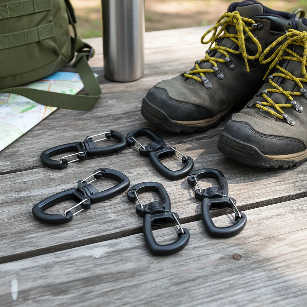 5 Stück 9,2 cm Kunststoff-S-Karabiner, kratzfester Doppelkopf-Karabiner für den Heimgebrauch im Freien