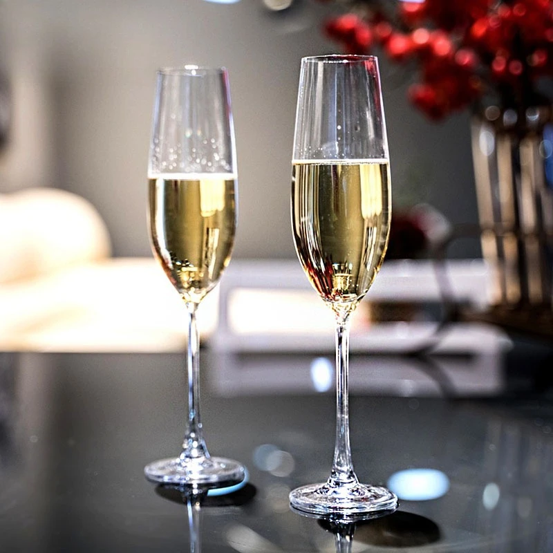Crystal glass flute champagne glass, hotel household goblet sparkling wine glass sweet wine glass