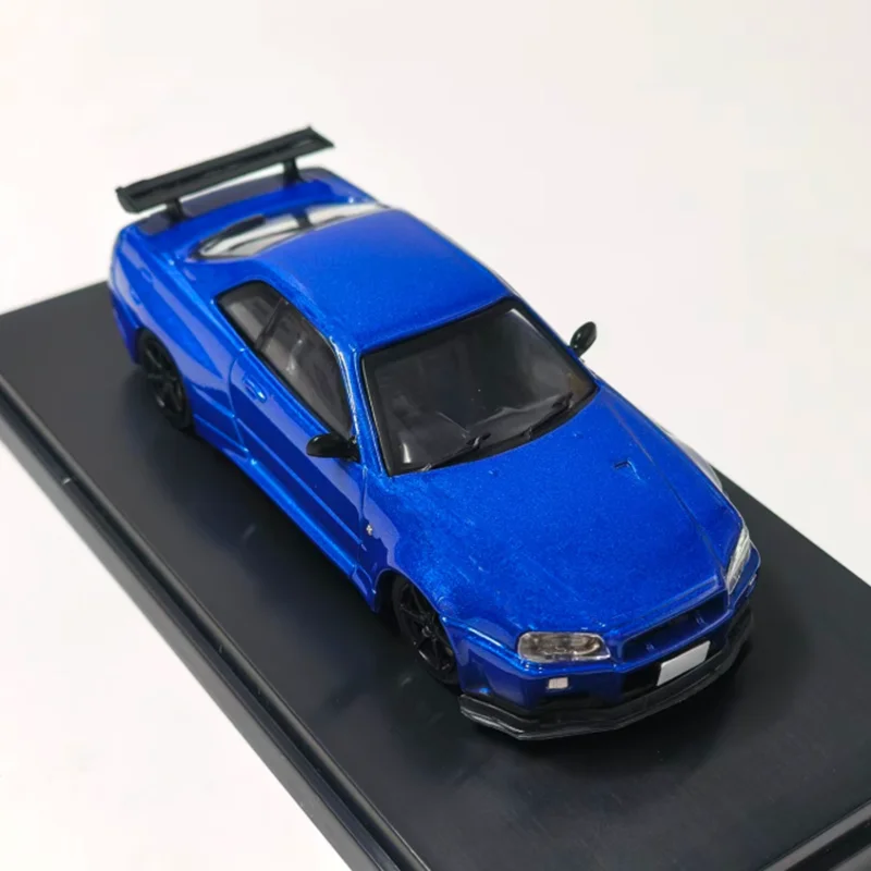 

Ebbro1:43 Масштаб R34 Skyline, модель автомобиля из сплава, статическая коллекция, украшенные праздничные подарки, игрушки, сувенирный подарок