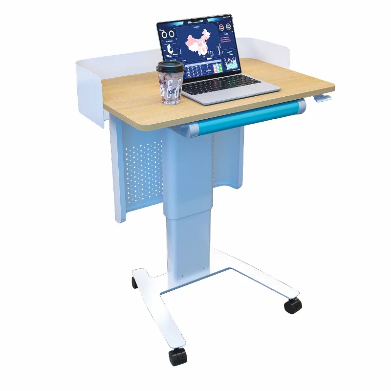 Mobile podium School  Pneumatic lift podium table Report podium Training Reception room lectern