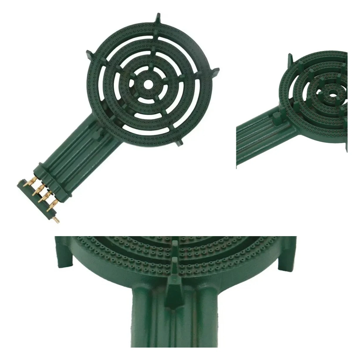 Cast Iron 4 Ring Gas Burner C50 Commercial Household Gas Stove for Pancake Frying Pan Outdoor Cooking