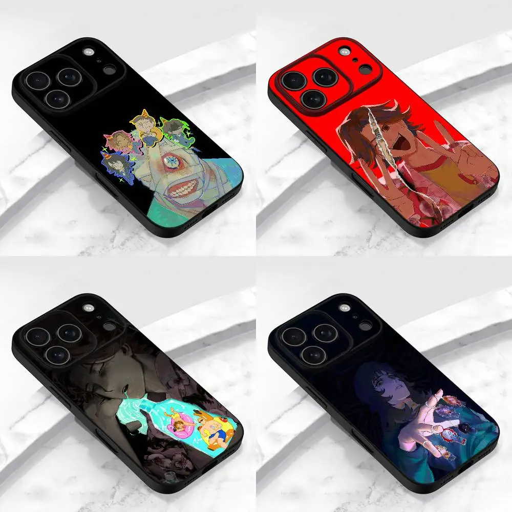 

Cartoon Mouthwashing Game Phone Case For iPhone 15,16,12,14,13,11,17,Pro,Max,Plus,E,Air,Mini Black Cover