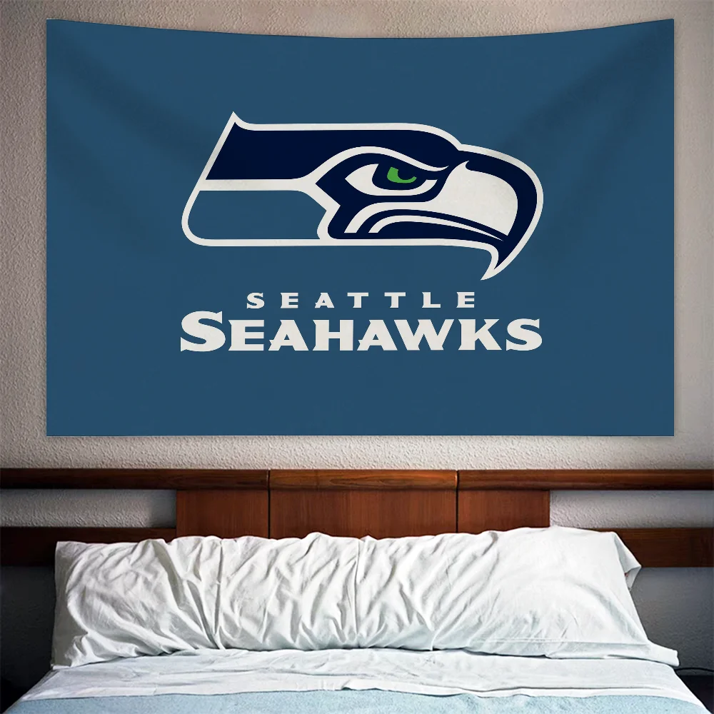 SeattleS SeahawkS Tapestry for Bed Room Decor Aesthetic Decoration Custom Tapestry Wall Hanging Home Decorations Tapestries Art