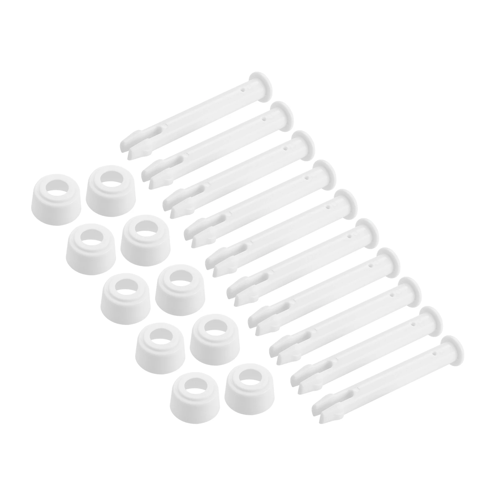 10Pcs 7cm Plastic Pool Joint Pins with Rubber Seal for 13-24 Ft Metal Frame Swimming Pools Round Lock Set Connect Nail Insertion