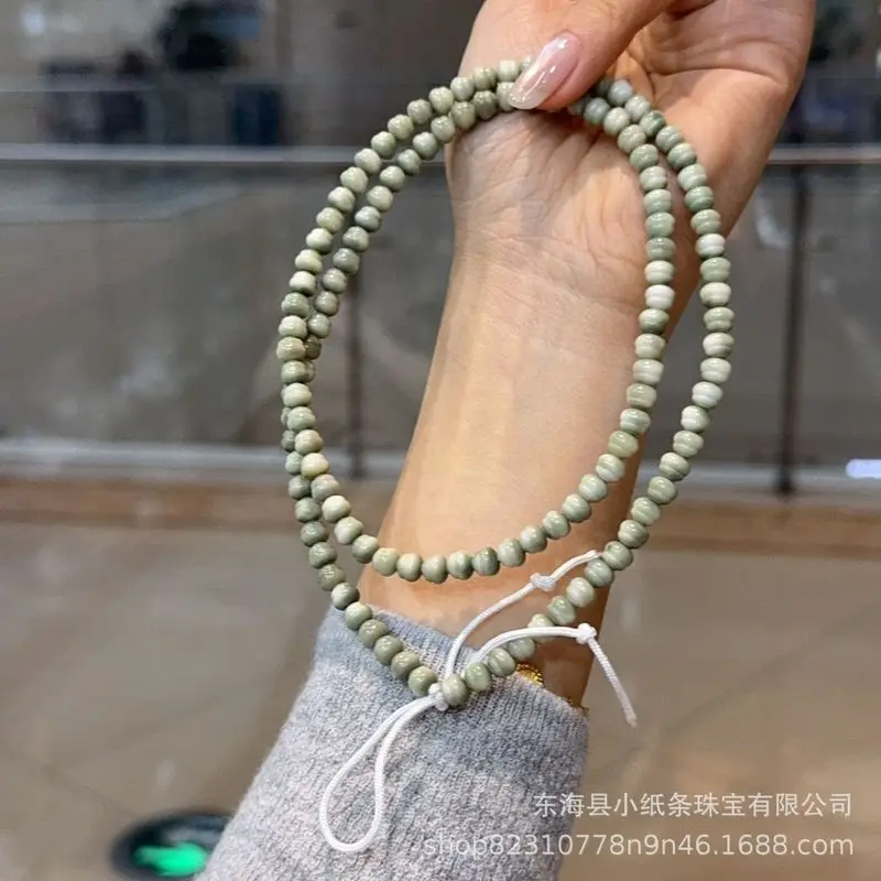 Ridge Bodhi Small Green Gourd 5*6 Accessories Handmade Braided Bracelet Necklace