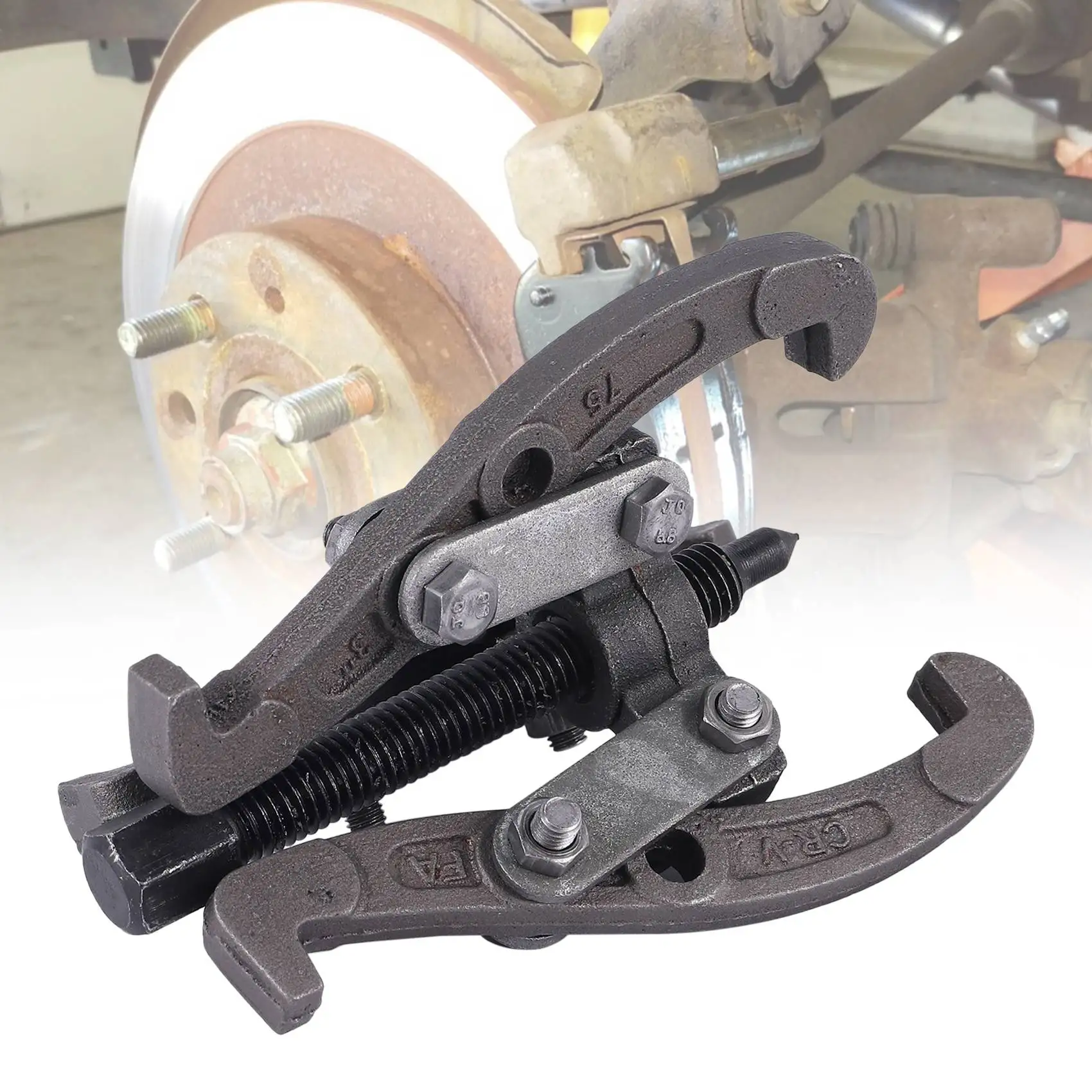 A11I 3-Inch 75 Mm Gear Bearing Puller Tool Hub Multi-Function Puller Kit 3-Jaw Reversible Flywheel Pulley Removal Extractor