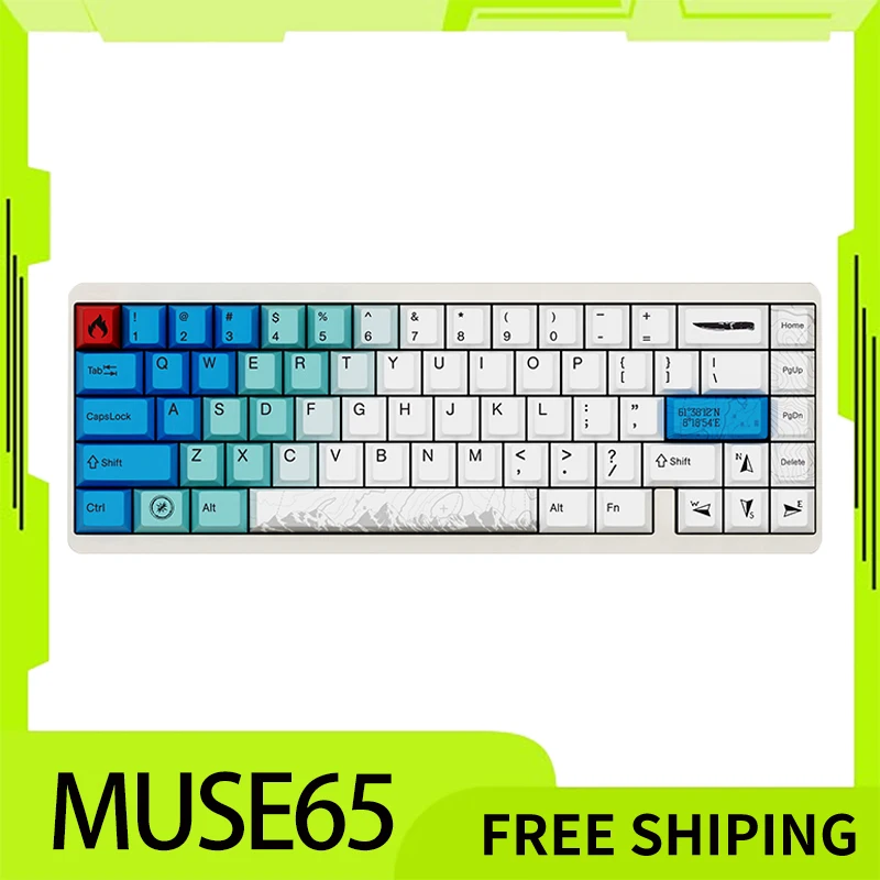 Varmilo Muse65 Keyboard Magnetic Switch Customized Wired E-sports Gaming Keyboard Muse 65 Keyboards PBT Keycaps RT VALORANT Gift