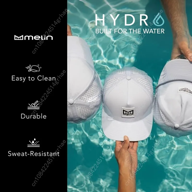 ميلين A-Game Hydro، قبعات Snapback الأداء، قبعات بيسبول مقاومة للماء للرجال والنساء، قبعة الجولف أو الجري أو التمرين #5
