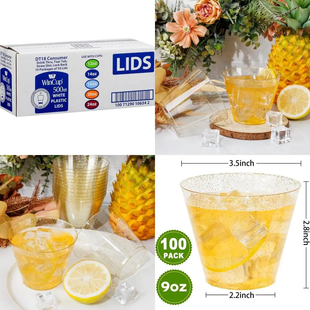 

Одноразовые белые крышки, совместимые с чашками емкостью 12 унций, 14 унций, 16 унций, 20 унций и 24 унций, 500 штук