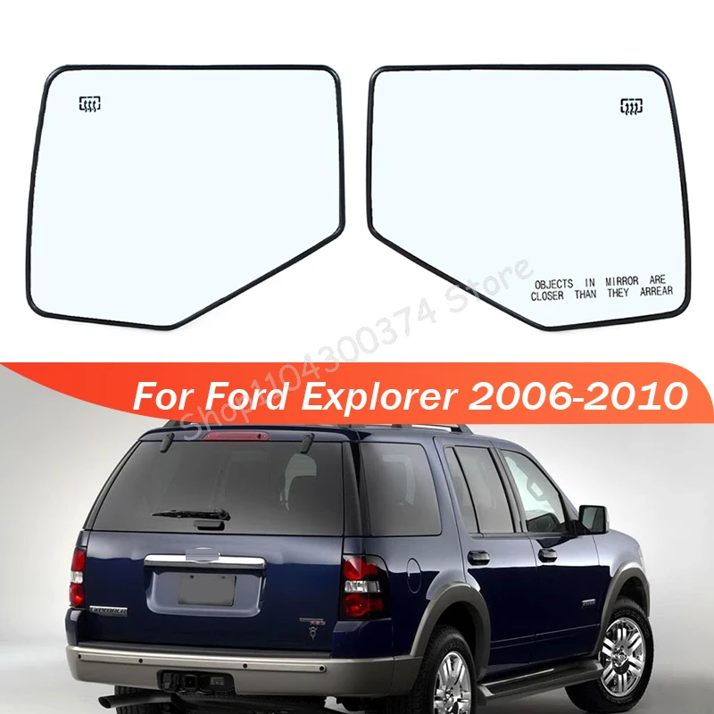 

For Ford Explorer 2006-2023 Exterior Rearview Side Mirror Glass Lens With Heated 6L2Z-17K707-E 6L2Z-17K707-C