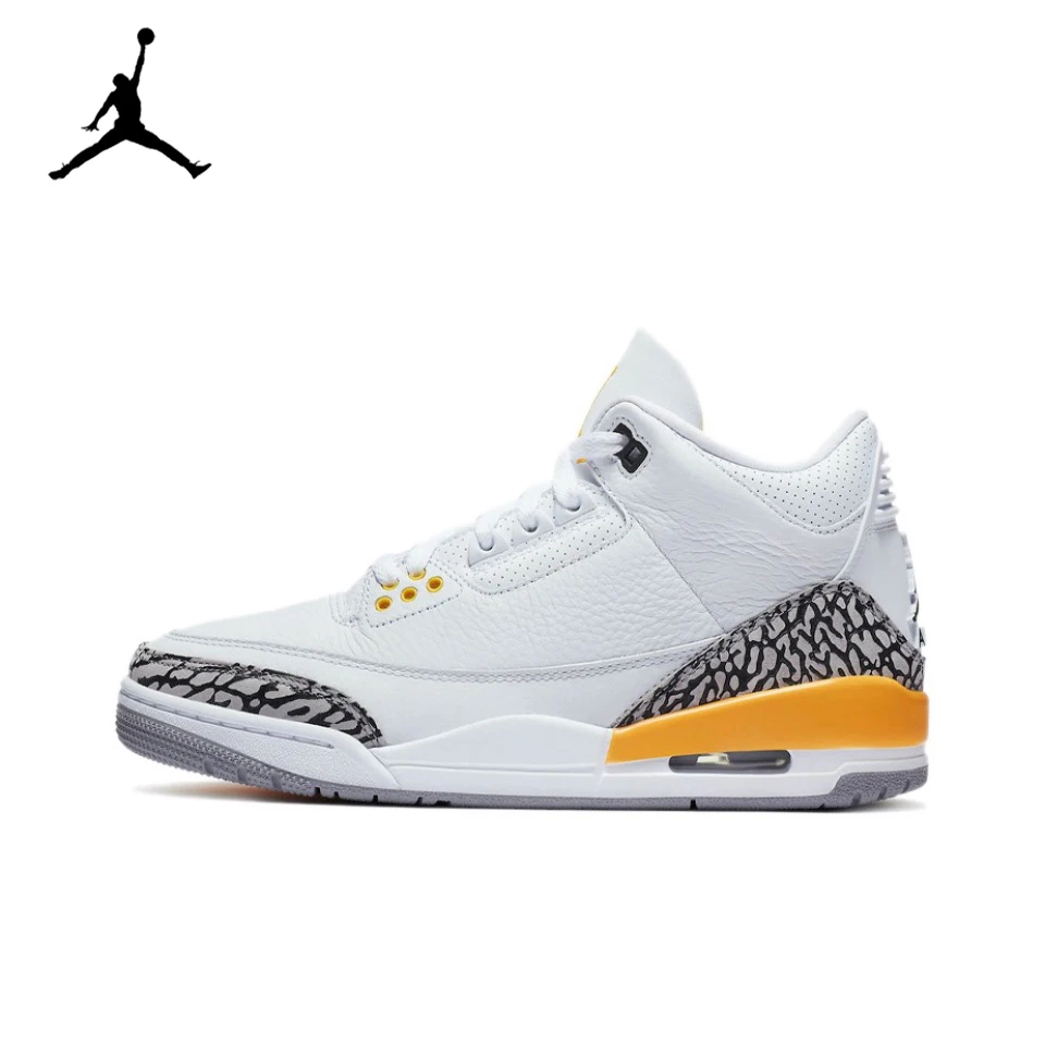 

Original Air Jordan 3 “Laser Orange" For Men Orange & White Red Classic Retro Vintage Basketball Shoes Sneakers CK9246-108